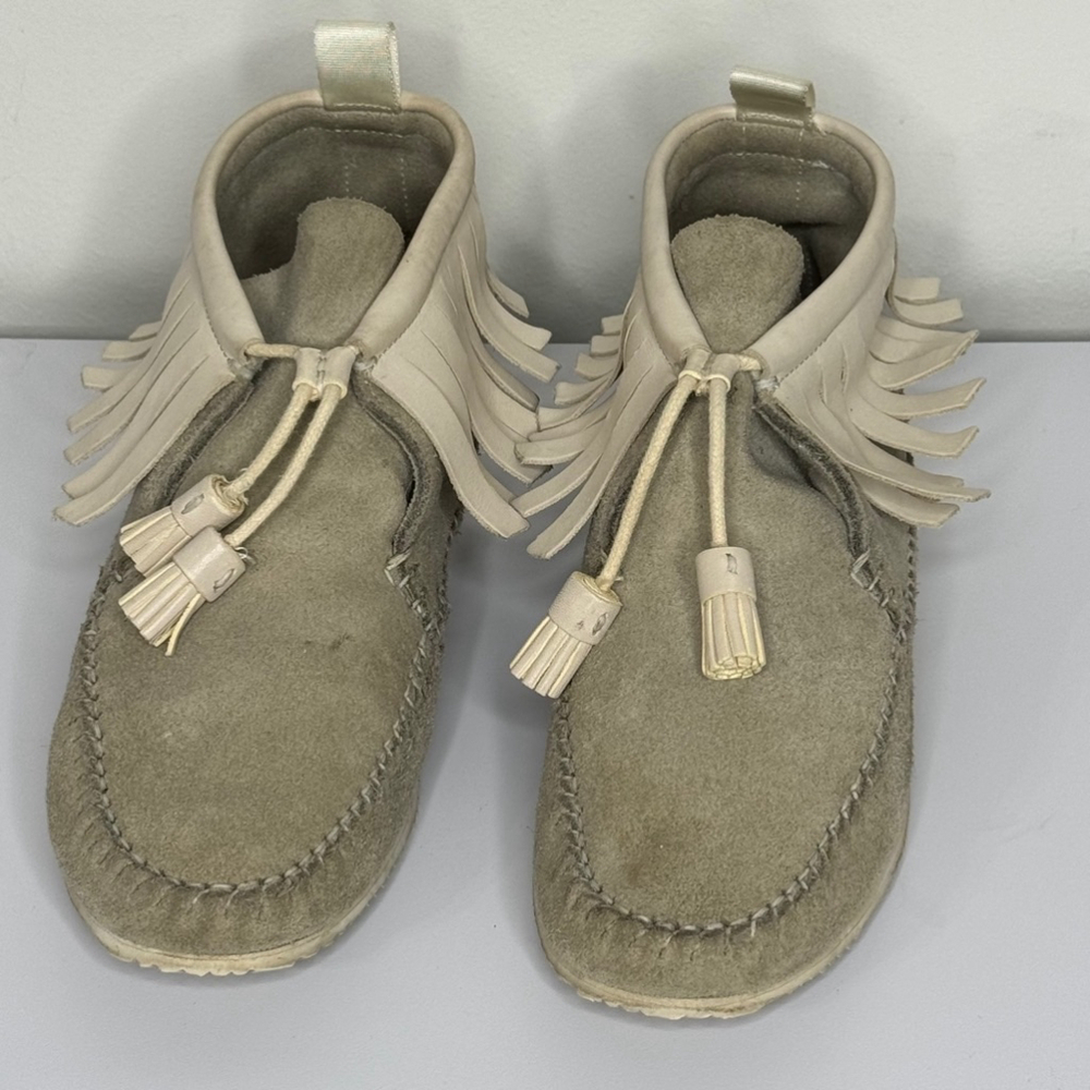 RAG & BONE Fringed Suede and Leather Moccasins Women’s Size 39/9 - Picture 2 of 6